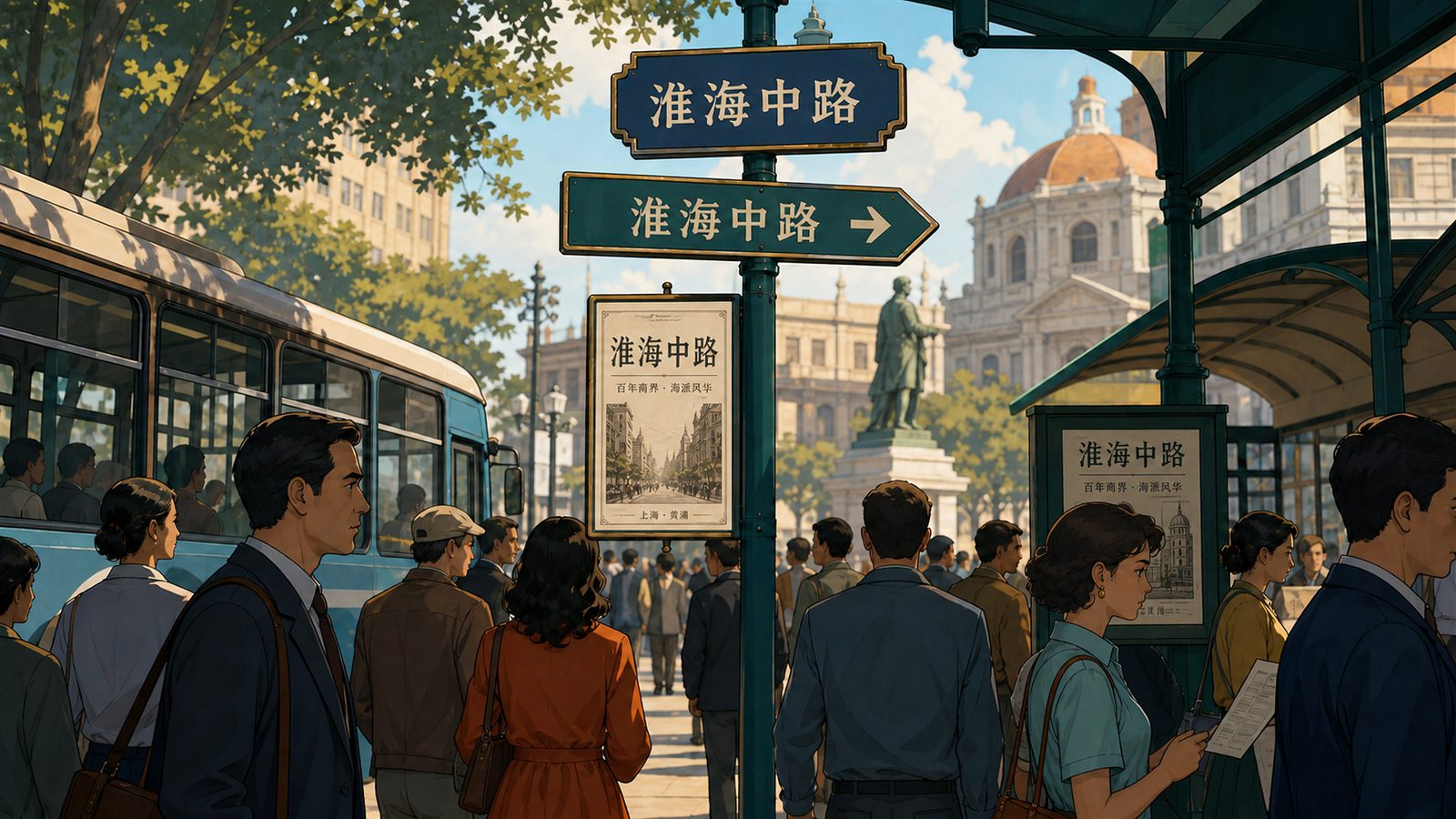 城市街道上的路牌，每天被无数人经过和念出